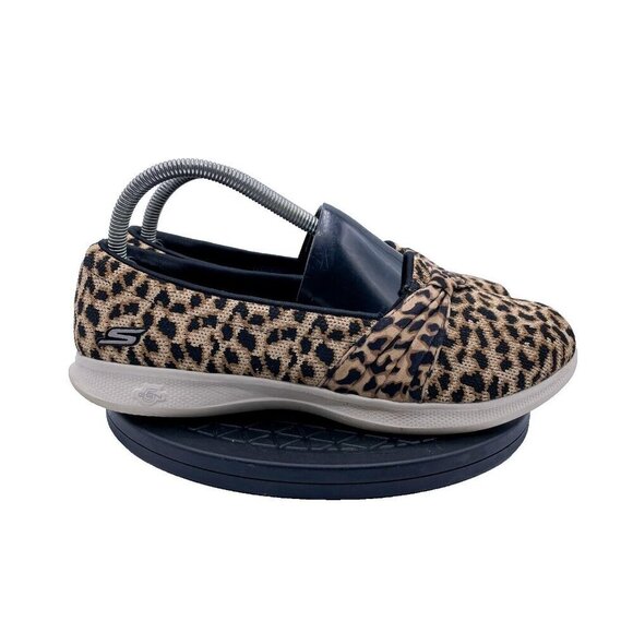 Skechers Goga Mat Slip On Leopard Animal Print Flats Shoes Sz 9 Cheetah Gen 5 - Picture 1 of 9